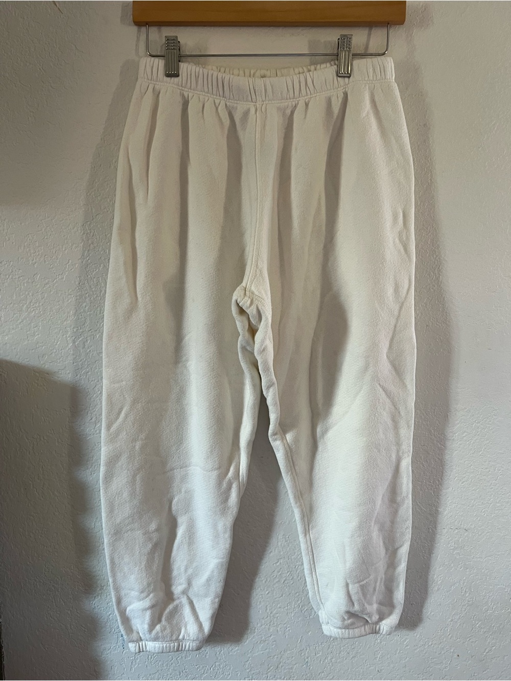 Jenni Kayne Men's Off-White Cozy Sweatpants